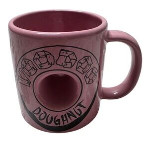Voodoo Doughnut Pink Coffee Mug The Magic Is In The Hole Ceramic Souvenir USA